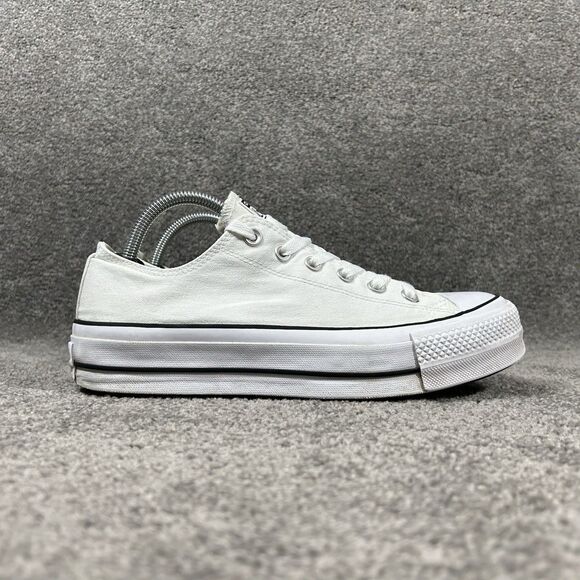 Converse Chuck Taylor All Star Lift Ox 560251C Womens Sz 10 White Platform Shoes - Picture 1 of 11